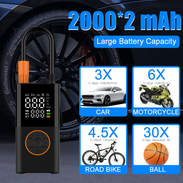 Dispositif de gonflage électrique sans fil portable