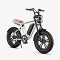White-M20 Motorcycle-styled Electric Bike