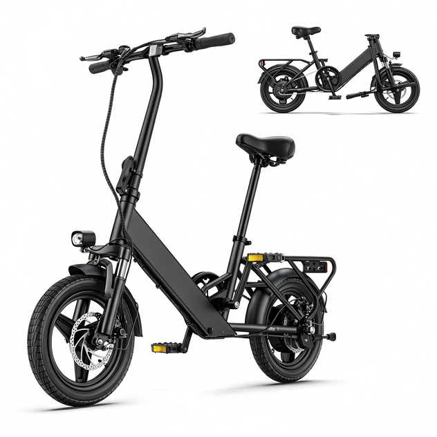 Hillmiles Mile 1 Ultrakompaktes Klapp-E-Bike | 250W Motor | 36V 10.4Ah | 60km Reichweite